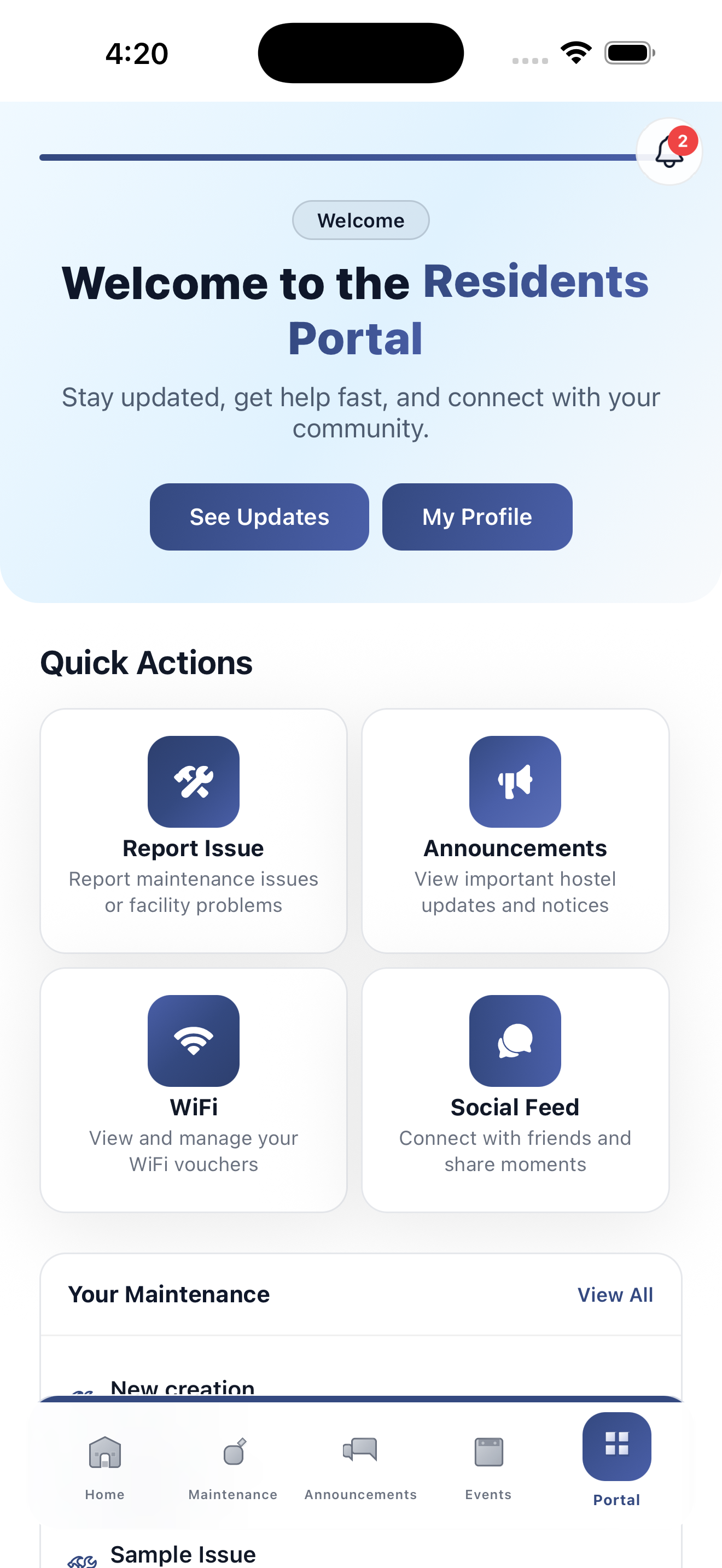 Wagyingo App Dashboard Screen